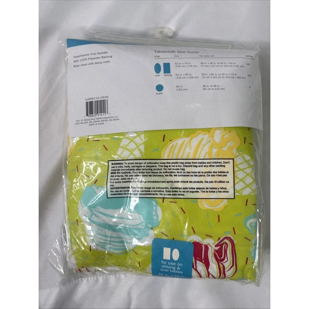 Vinyl Tablecloth PVC Free‎ 52